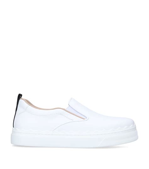 chloe lauren sneaker white|chloe lauren slip on sneakers.